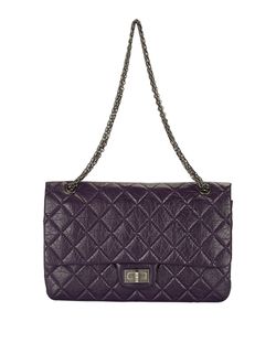 Chanel Reissue 2.55 227 Shoulder Bag, leather, purple, 3*, 17466594